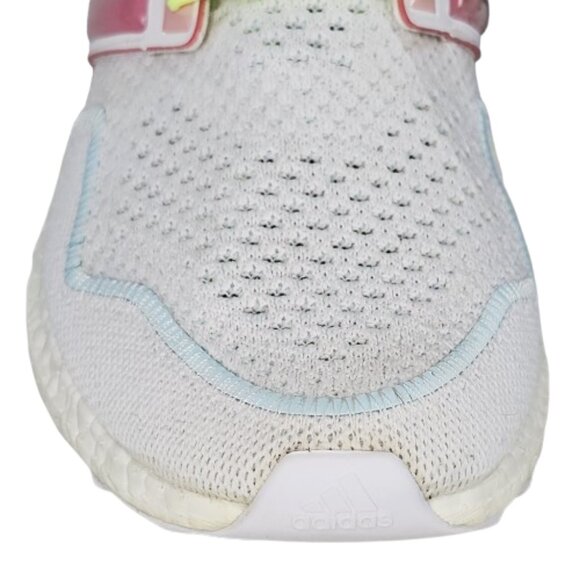 Adidas Ultra Boost 1.0 Cloud Womens Size 11 White Bliss Pink Lucid Lemon Shoes - Picture 8 of 12